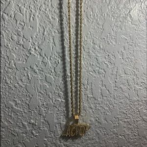 Gold Necklace "Act Up"